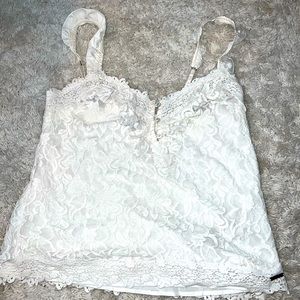 NWT medium white lace tank